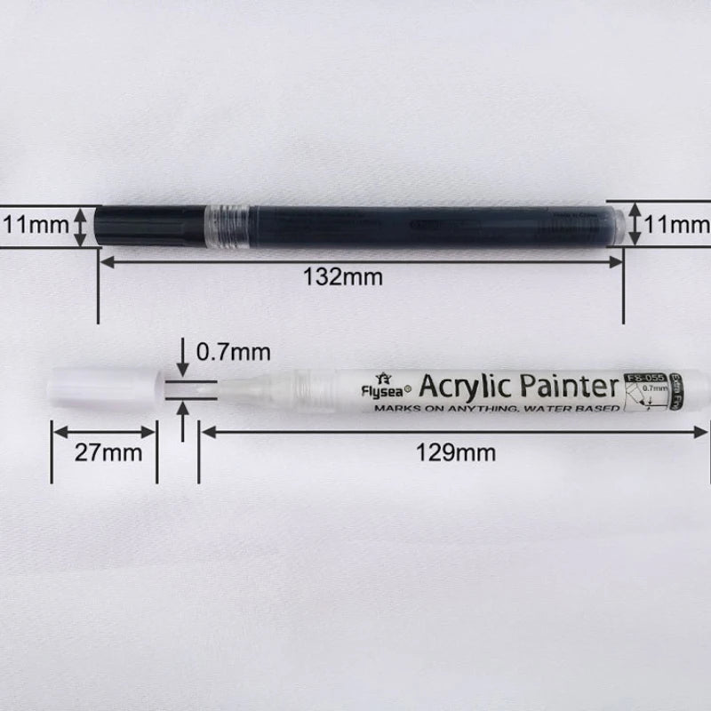 Black & White Acrylic Pen Set